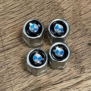 4 BMW tire valve caps‎